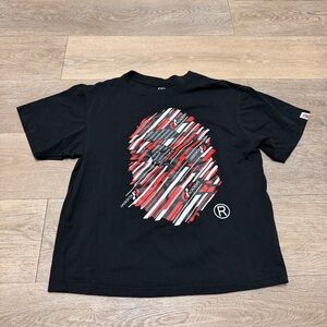 BAPE x Gran Turismo Ape Head #2 Tee Black Shirt Size Large Excellent